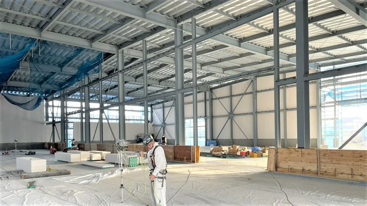 Site work in Japan