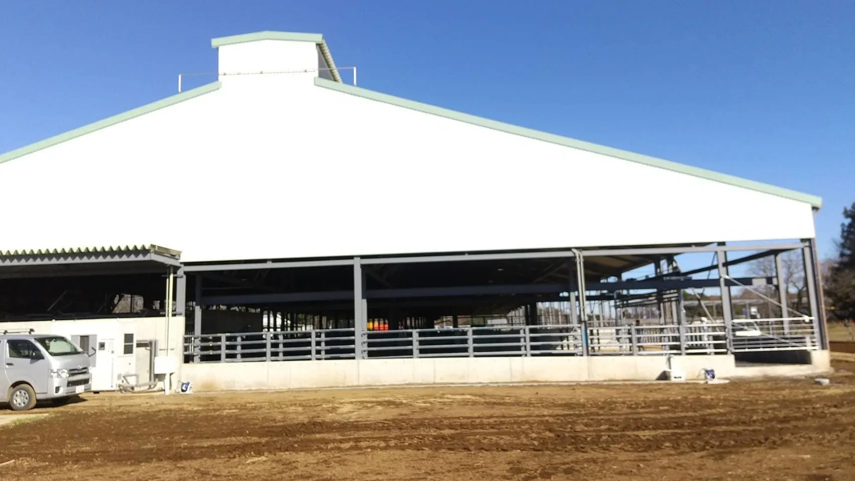 Narita cattle farm and compost facility steel structure